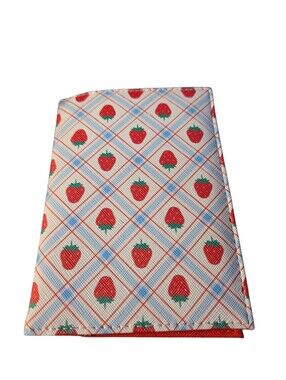 Strawberry Print Cardholder Wallet - Red And White